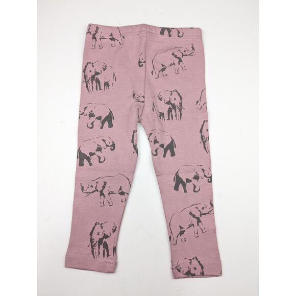 L'oved Baby Mauve Elephant Leggings - 9-12 Months - Picture 3 of 3